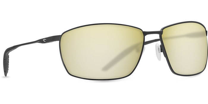 Costa Del Mar Turret 580P Polarized Sunglasses Matte Black/Green Mirror