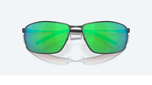 Load image into Gallery viewer, Costa Turret Matte Black Green Mirror 580P
