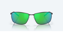 Load image into Gallery viewer, Costa Turret Matte Black Green Mirror 580P

