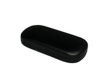 Load image into Gallery viewer, Black Clamshell Oval Eyeglass Case
