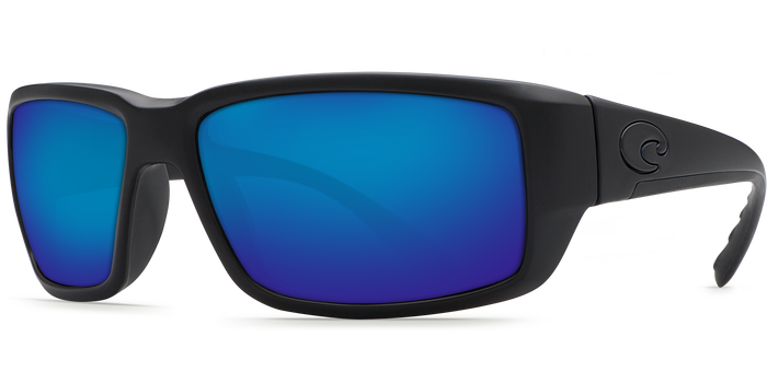 Costa Angler Fantail Blackout Gray Base w Blue Mirror 580G