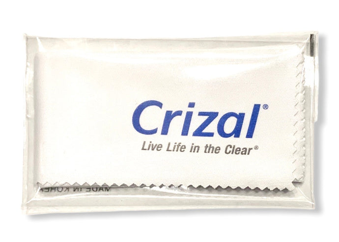 crizal live life in the clear microfiber cleaning cloth