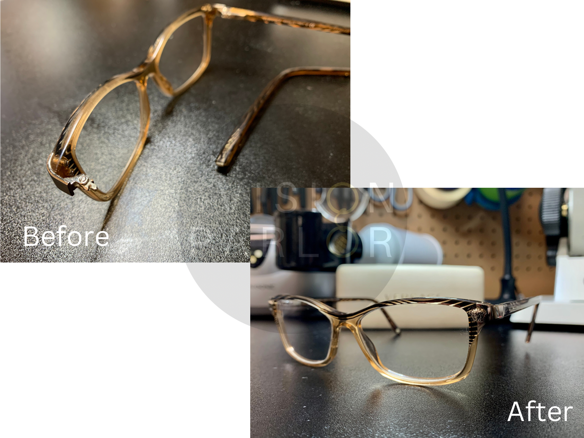 Hinge Repair Eyeglass Hinge Bent Damaged Broken Eyeglasses The Vision Parlor