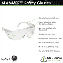 Load image into Gallery viewer, SLAMMER™ Fit-over Safety Glasses EC10S
